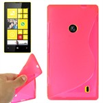 Cover fra S-Line til Lumia 520 (Pink)